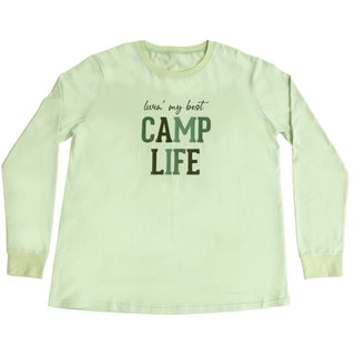 Camp Life Small Light Sage Unisex Long Sleeve T-Shirt