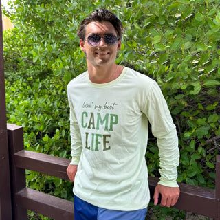 Camp Life Small Light Sage Unisex Long Sleeve T-Shirt