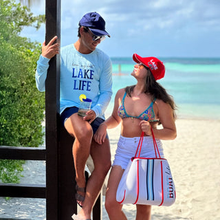 Lake Life Red Adjustable Hat