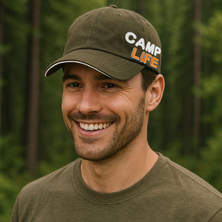 Camp Life Dark Green Adjustable Hat