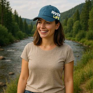River Life Dark Teal Adjustable Hat