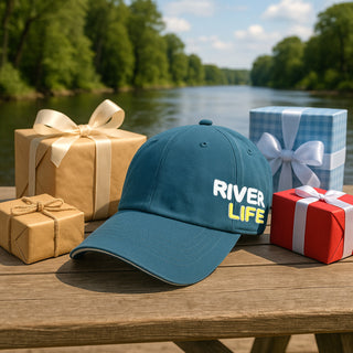 River Life Dark Teal Adjustable Hat