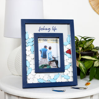 Fishing Life 8" x 10" Picture Frame (Holds 3.5" x 5.5" Photo)