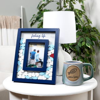Fishing Life 8" x 10" Picture Frame (Holds 3.5" x 5.5" Photo)