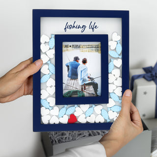 Fishing Life 8" x 10" Picture Frame (Holds 3.5" x 5.5" Photo)