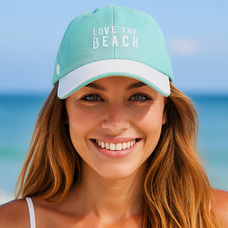 Beach Aqua Adjustable Hat
