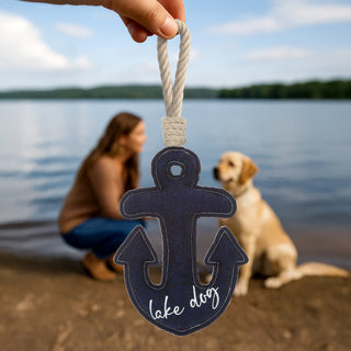 Lake Dog 14.5" Dog Toy on Rope