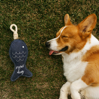 River dog 14.5" Dog Toy on Rope