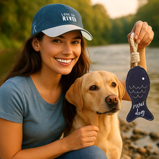 River dog 14.5" Dog Toy on Rope