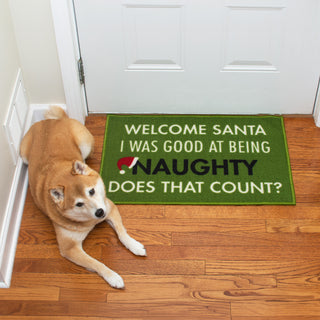 Welcome Santa 27.5" x 17.75" Floor Mat