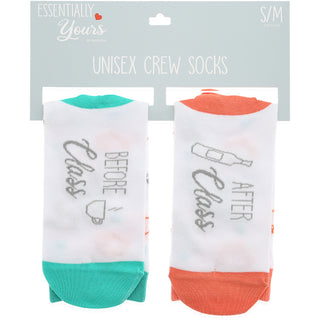 Before & After Class S/M Unisex Cotton Blend Sock