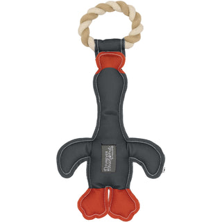 Duck, Duck, Woof 14.5" Canvas Dog Toy on Rope