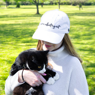 My Cat White Adjustable Hat