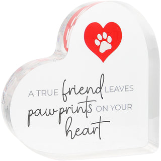 True Friend 3.5" Acrylic Heart Plaque