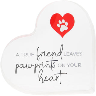 True Friend 3.5" Acrylic Heart Plaque
