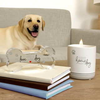 Dog 5.5" Acrylic Bone Plaque