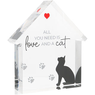 Cat 4" Acrylic House Plaque