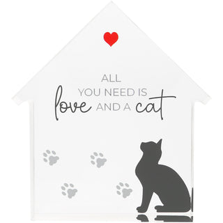 Cat 4" Acrylic House Plaque