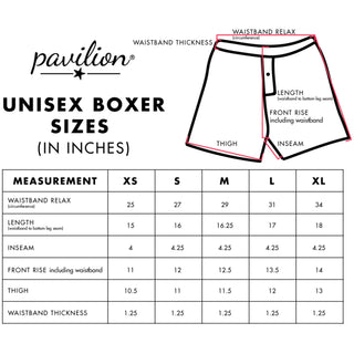 Popcorn and Butter XS Orange Unisex Boxers