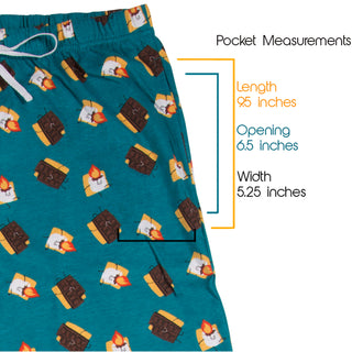 S'mores XS Teal Unisex Lounge Pants