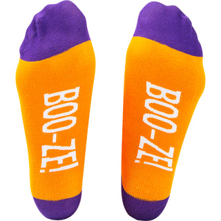 Boo-ze! 4" Ornament with Unisex Holiday Socks