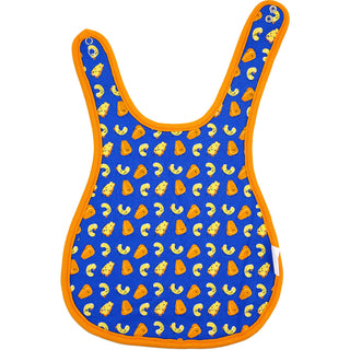 Mac n' Cheese Blue Reversible Bib (6M - 3 Years)