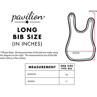 Mac n' Cheese Blue Reversible Bib (6M - 3 Years)