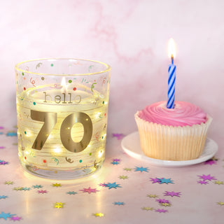 Hello 70 3.5 oz Candle with LED Accents