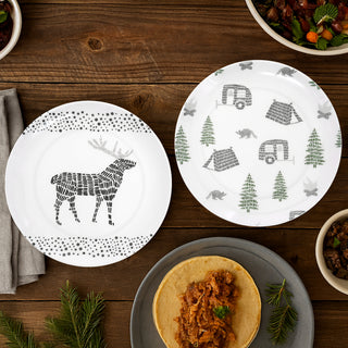 Camp 8" Melamine Appetizer Plates (Set of 2)