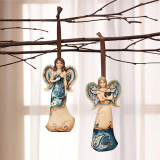 Spiritual Wisdom 4.5" Angel with Book Ornament