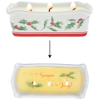 Holly Jolly 12 oz - 100% Soy Wax Reveal Triple Wick Candle Scent: Fir