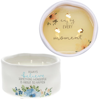 Always Believe 8 oz - 100% Soy Wax Reveal Candle Scent: Tranquility