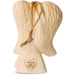 God Bless You 4.5" Angel Ornament Holding Cross