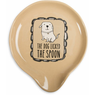 Dog Licked the Spoon 5" Spoon Rest