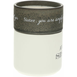 Sister Stacking Mug and Candle Set 100% Soy Wax Scent: Tranquility