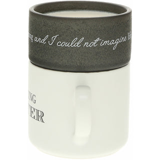 Sister Stacking Mug and Candle Set 100% Soy Wax Scent: Tranquility