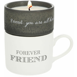 Friend Stacking Mug and Candle Set 100% Soy Wax Scent: Tranquility