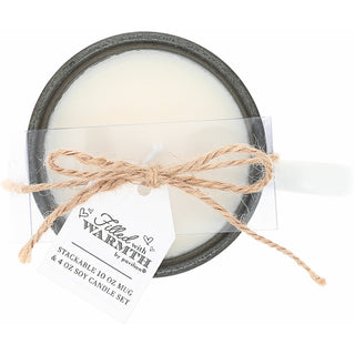 Friend Stacking Mug and Candle Set 100% Soy Wax Scent: Tranquility