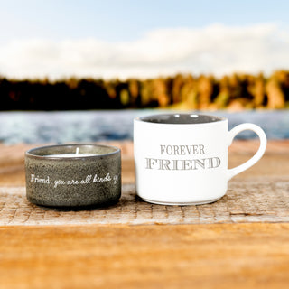 Friend Stacking Mug and Candle Set 100% Soy Wax Scent: Tranquility