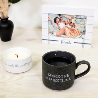 Someone Special Stacking Mug and Candle Set 100% Soy Wax Scent: Tranquility