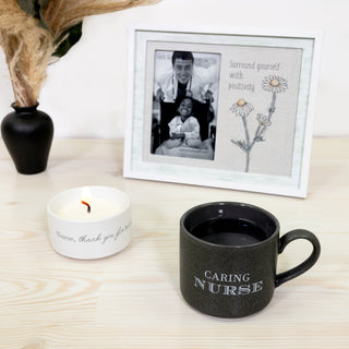 Nurse Stacking Mug and Candle Set 100% Soy Wax Scent: Tranquility