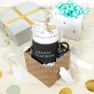 Teacher Stacking Mug and Candle Set 100% Soy Wax Scent: Tranquility