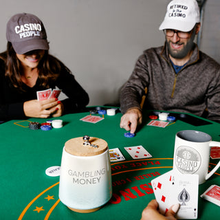 Gambling 6.5" Ceramic Savings Bank