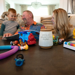 Spoiled Grandkids 6.5" Ceramic Savings Bank