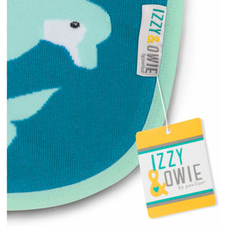 Blue Dolphin Baby Bib