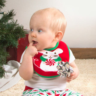 Christmas Mouse Baby Bib