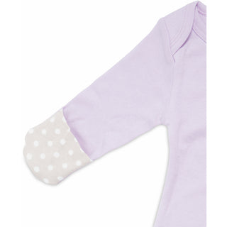 Soft Lavender Kitty 0-3 Months Gown with Mitten Cuffs