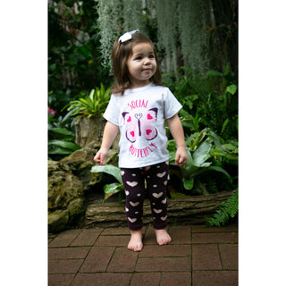 Butterfly Hearts 6-12 Months Baby Leggings