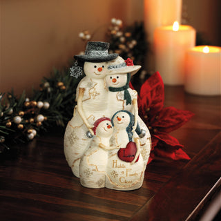 Love Holds a Family Close 5" Snowman Family of 4