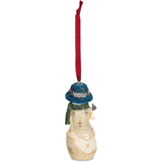 Daughter 4" Snowwoman Holding a Bird Ornament